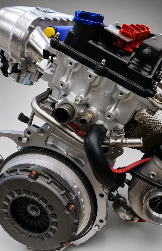 Assembled engine before installation